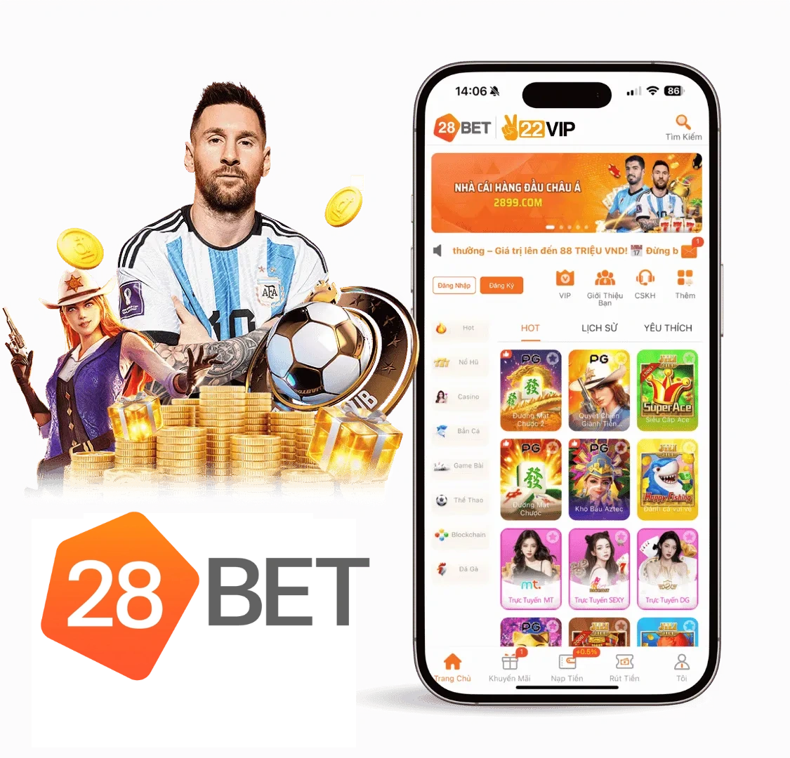 Ứng dụng 28Bet trên điện thoại